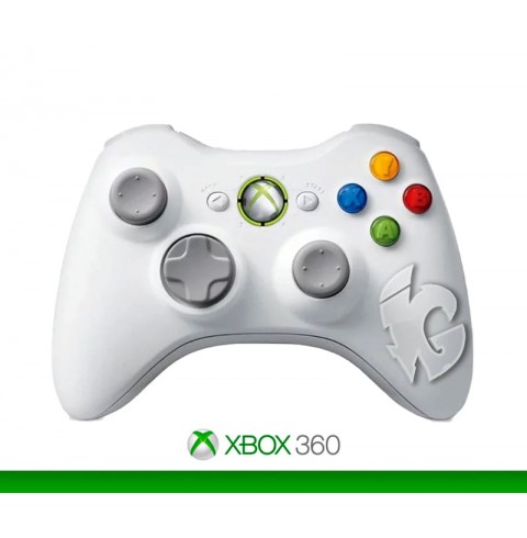 Беспроводной оригинальный контроллер Xbox 360 (Белый) Б/У